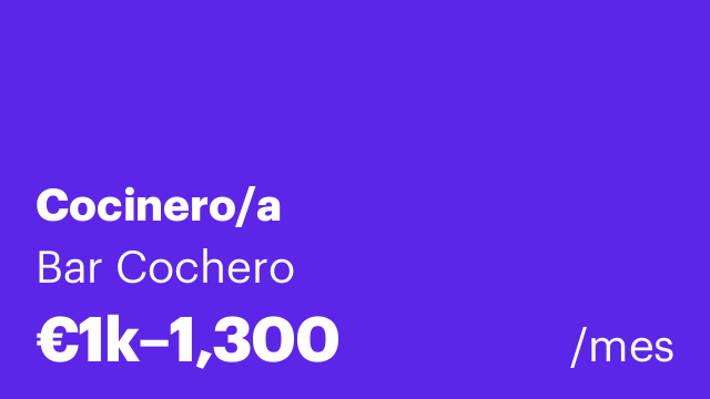 Cocinero/a