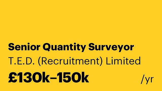 Senior Quantity Surveyor