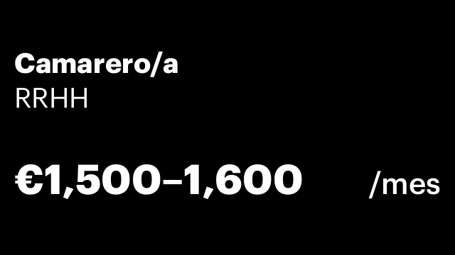 Camarero/a