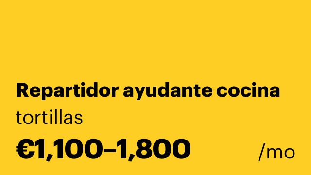 Repartidor ayudante cocina