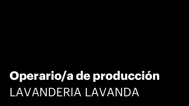 Operario/a de producción