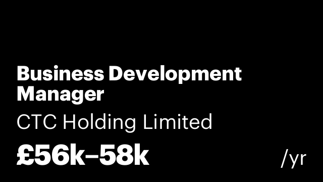 Business Development Manager