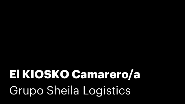 El KIOSKO Camarero/a