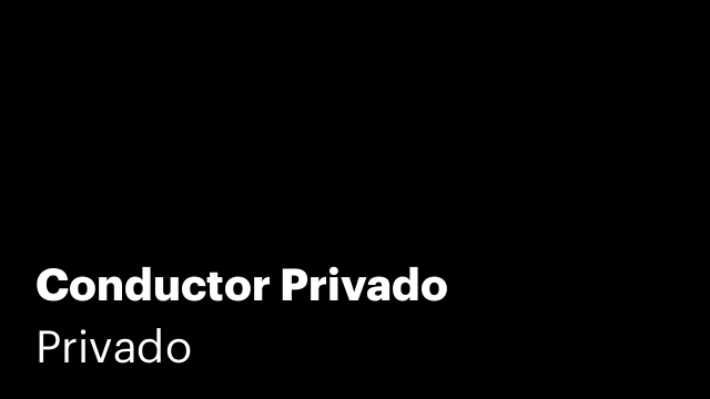 Conductor Privado