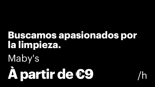 Buscamos apasionados por la limpieza.