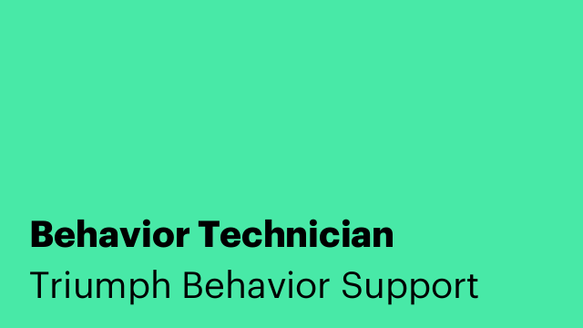 Behavior Technician 