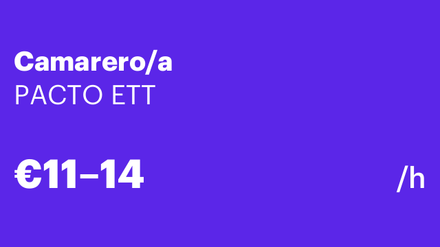 Camarero/a