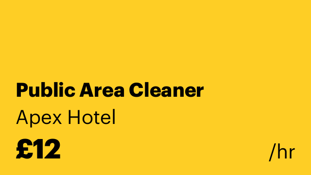 Public Area Cleaner