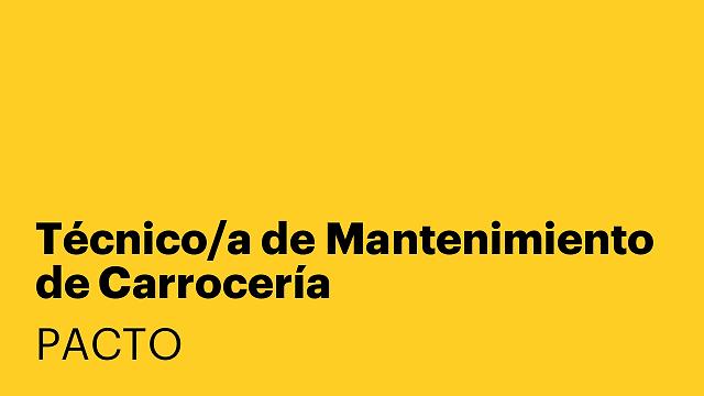 Técnico/a de Mantenimiento de Carrocería