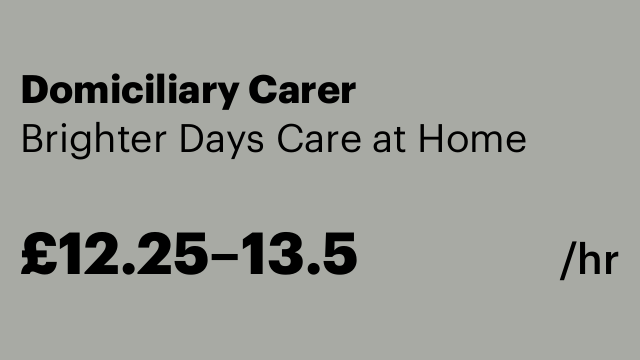 Domiciliary Carer