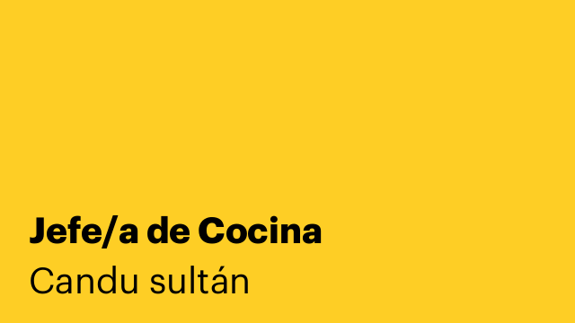 Jefe/a de Cocina
