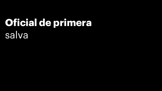 Oficial de primera