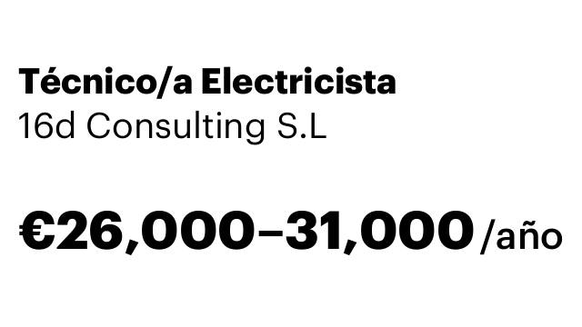 Técnico/a Electricista