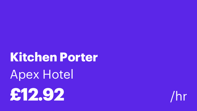 Kitchen Porter