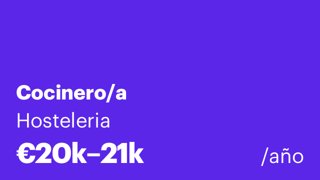 Cocinero/a