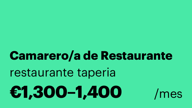 Camarero/a de Restaurante