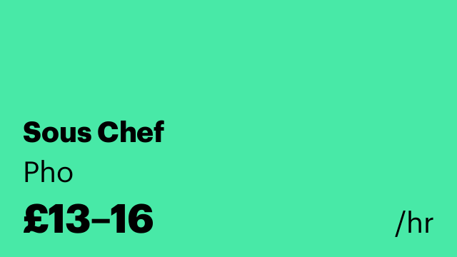 Sous Chef