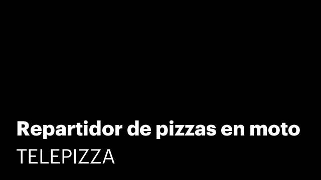 Repartidor de pizzas en moto