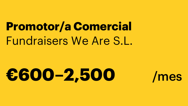 Promotor/a Comercial