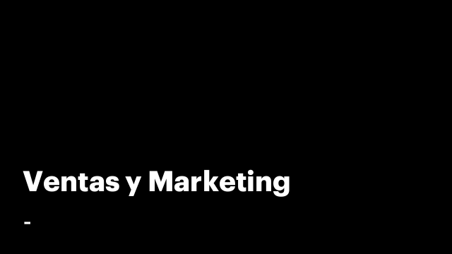 Ventas y Marketing