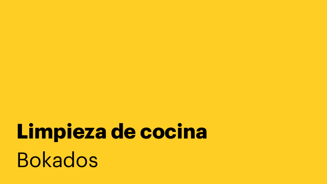 Limpieza de cocina