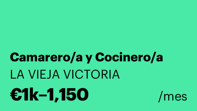 Camarero/a y Cocinero/a