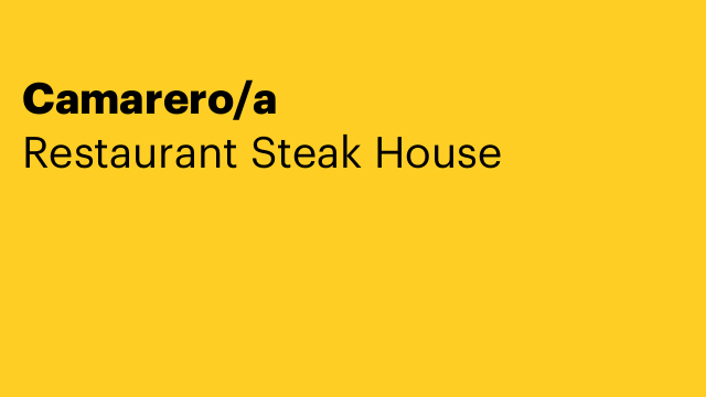 Camarero/a