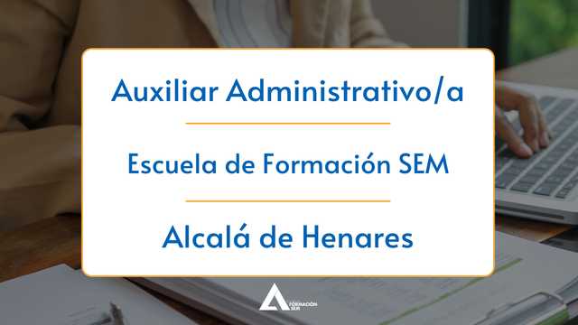 Auxiliar Administrativo/a