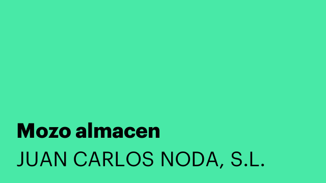 Mozo almacen