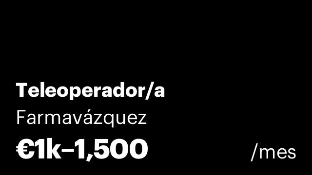 Teleoperador/a