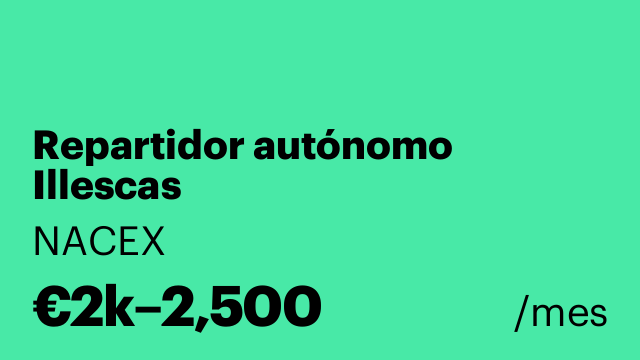 Repartidor autónomo Illescas