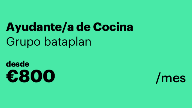 Ayudante/a de Cocina
