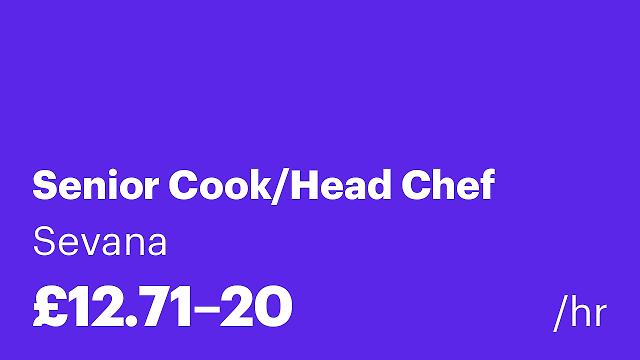 Senior Cook/Head Chef