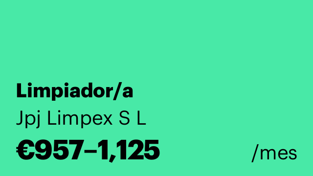 Limpiador/a