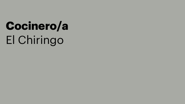 Cocinero/a