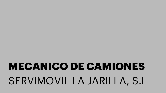 MECANICO DE CAMIONES