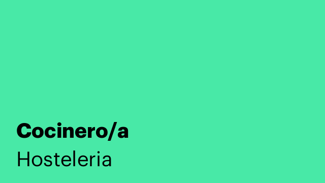 Cocinero/a