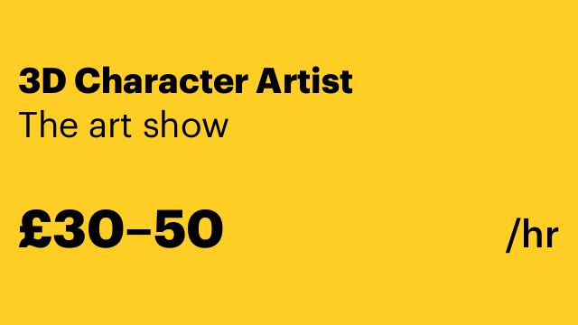 3D Character Artist