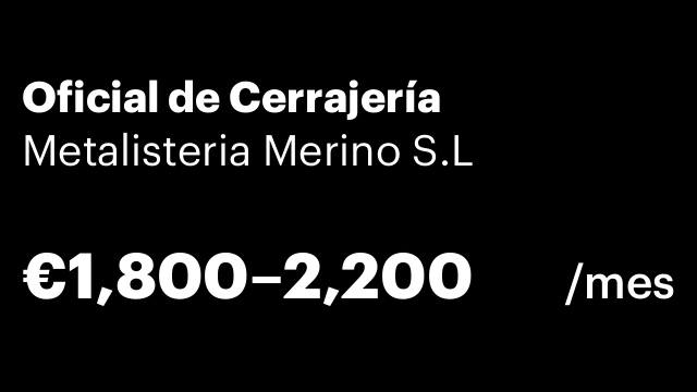 Oficial de Cerrajería