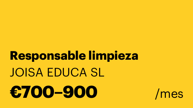 Responsable limpieza