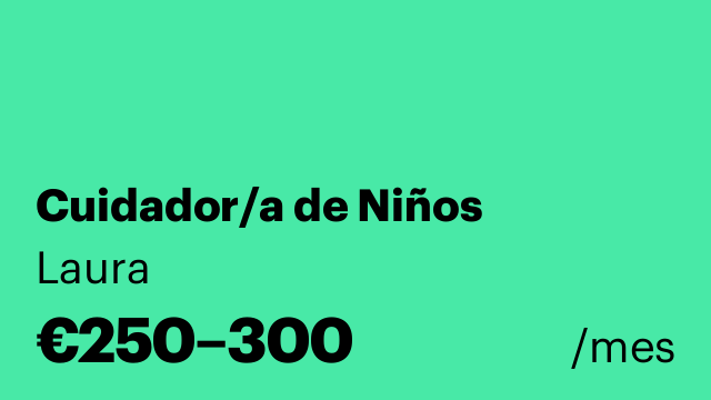 Cuidador/a de Niños
