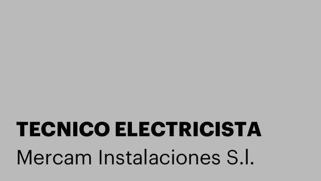 TECNICO ELECTRICISTA