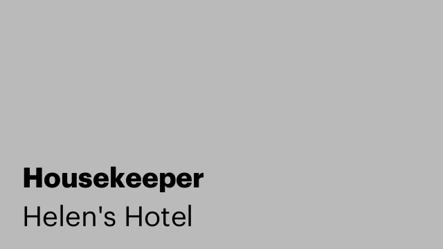 Housekeeper