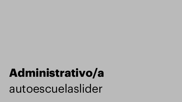 Administrativo/a