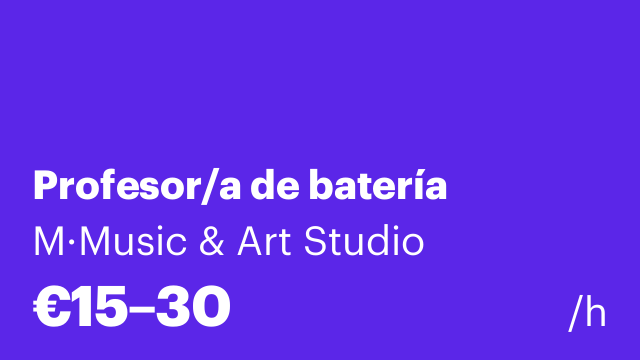 Profesor/a de batería