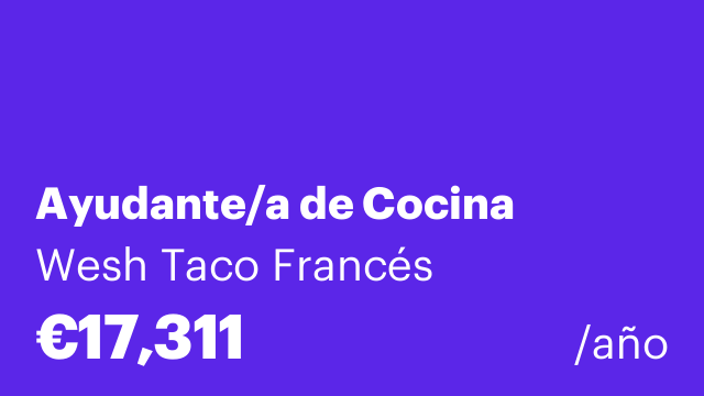Ayudante/a de Cocina