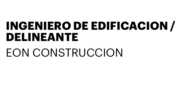 INGENIERO DE EDIFICACION / DELINEANTE