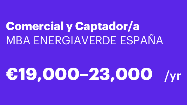 Comercial y Captador/a