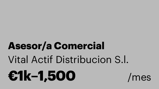 Asesor/a Comercial