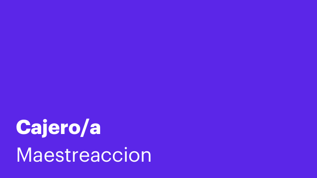 Cajero/a
